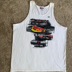 Chase Authentics Jeff Gordon NASCAR white tank 2XL NWOT